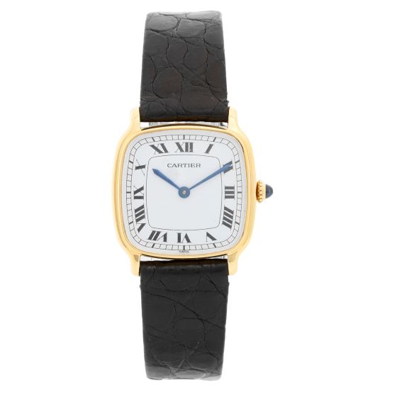 Vintage Cartier 18K Yellow Gold Unisex Watch