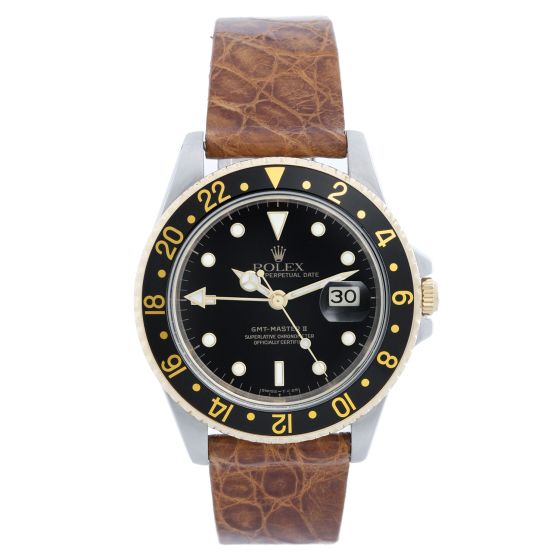 Men's Rolex GMT-Master II Watch 16713 Black 