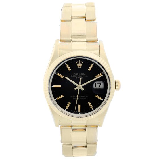 Rolex Date Men's 14k Yellow Gold Watch 15037