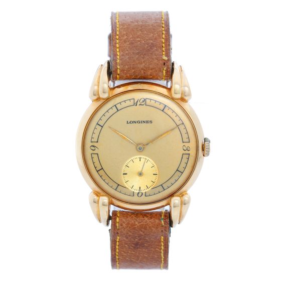 Longines 18K Yellow gold Wrist watch Circa 1940's