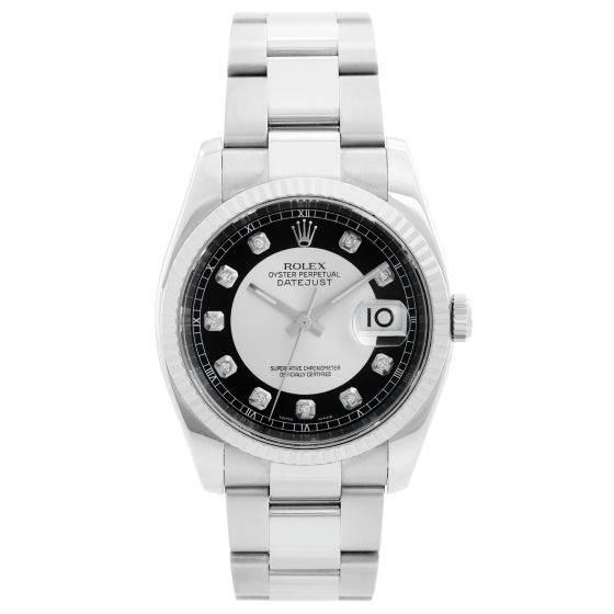 Rolex Datejust Men's Steel Watch with Bullseye Dial 116234