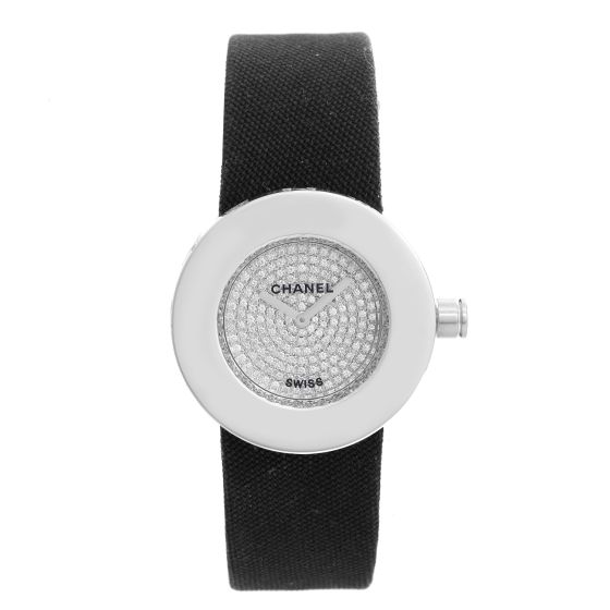 Chanel La Ronde 18K White Gold Diamond Dial Watch