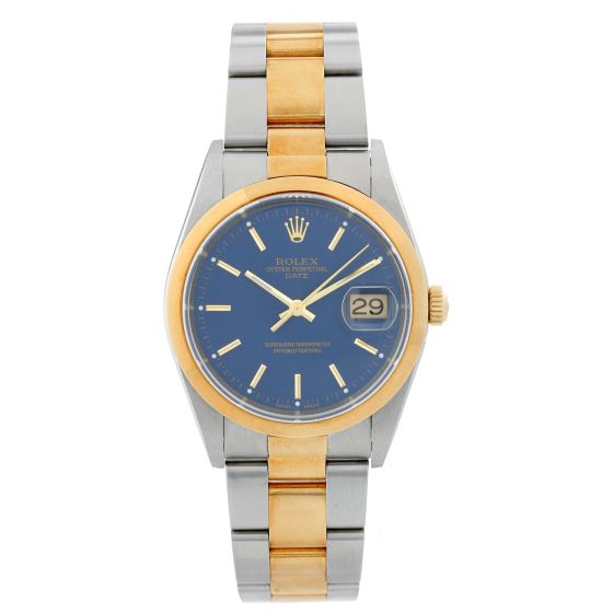 Rolex Date Men's 2-Tone Steel & Gold Watch 15203