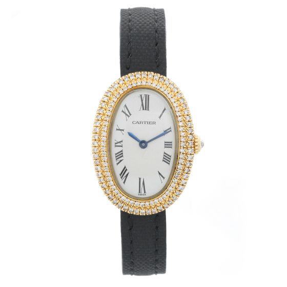 Cartier Baignoire 18K Yellow Gold Watch