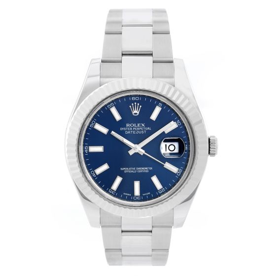 Rolex Datejust II Men's Stainless Steel  41mm Watch 116334