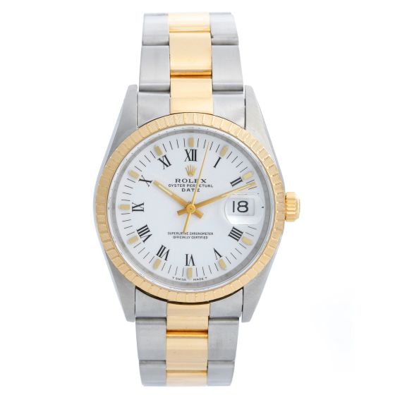 Rolex Date Men's Watch 15223 White dial