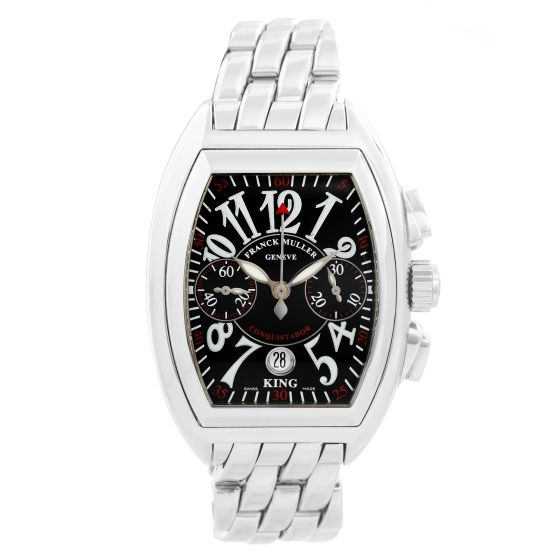 Franck Muller King Conquistador Chronograph Stainless Steel Watch 8005KCC