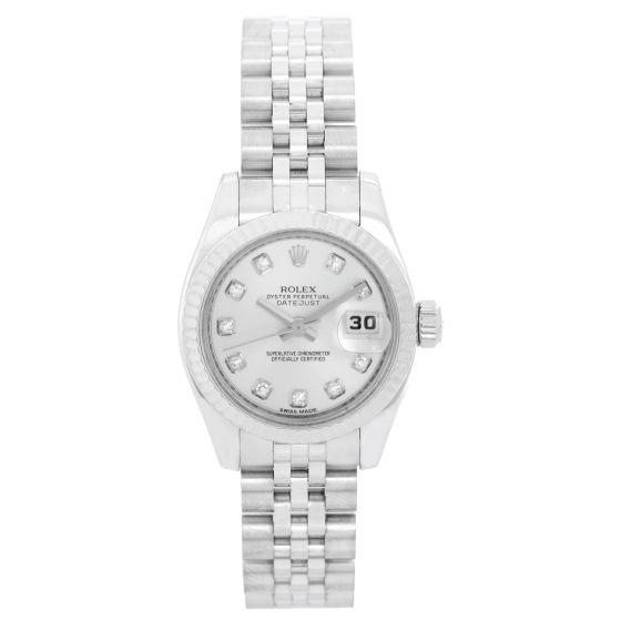 Rolex Ladies Datejust Stainless Steel Watch 179174