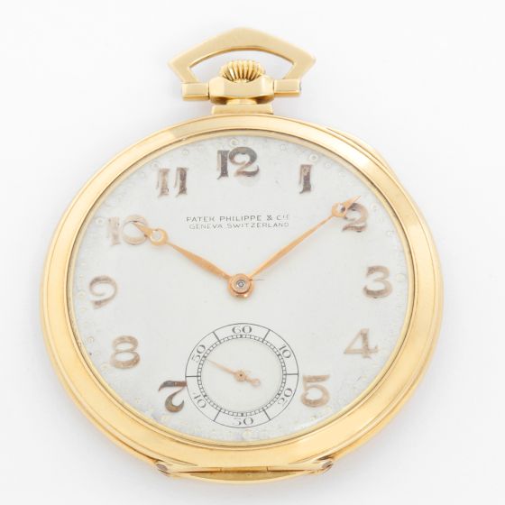Patek Philippe & Co. 18K Gold Art Deco Open Face Pocket Watch