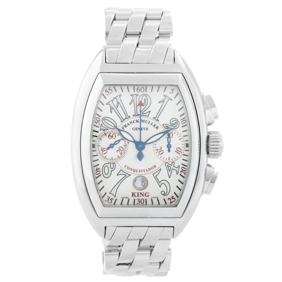 Franck Muller King Conquistador Men's Chronograph Stainless Steel Watch 