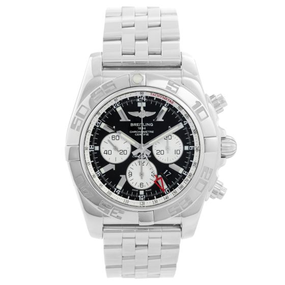 Breitling Windrider Chronomat GMT Men's Steel Watch AB0410