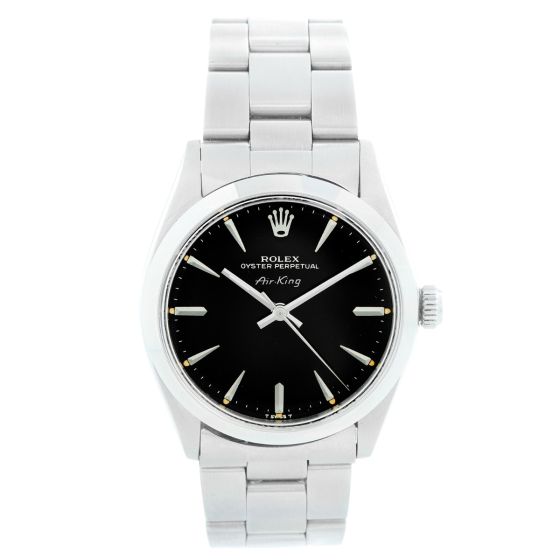 Vintage Rolex Air-King Men's Stainless Steel Oyster Perpetual Watch 5500