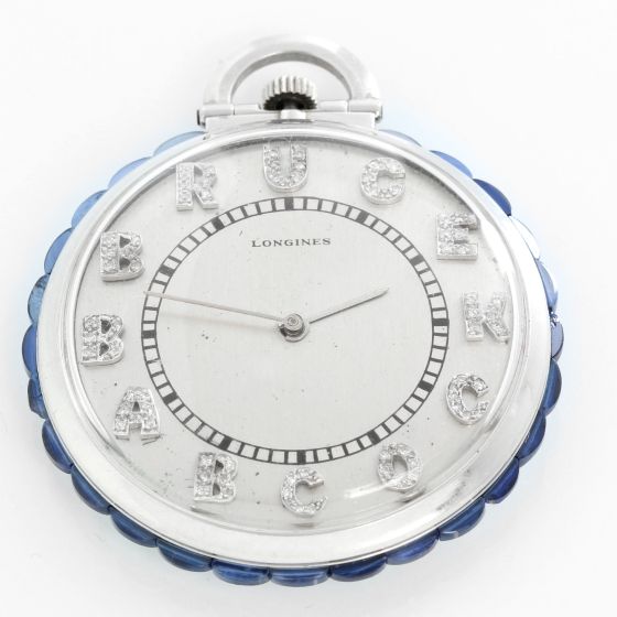 Longines Platinum Art Deco Pocket Watch