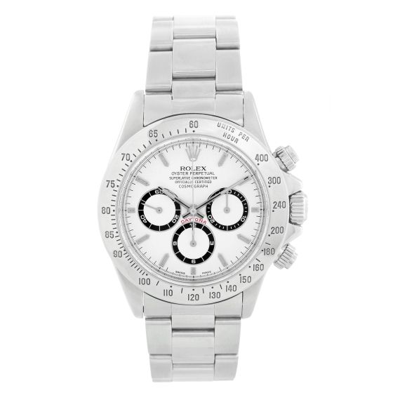 Rolex Zenith Cosmograph Daytona Watch 16520 White Dial 