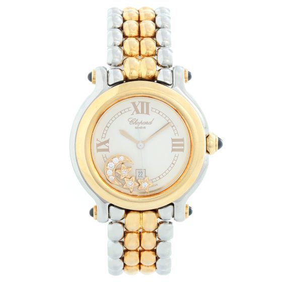 Chopard Happy Sport 18k Yellow Gold and Stainless  Steel Watch