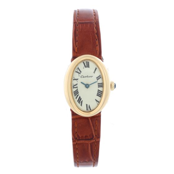 Cartier Baignoire 18K Yellow Gold Watch ref 9835