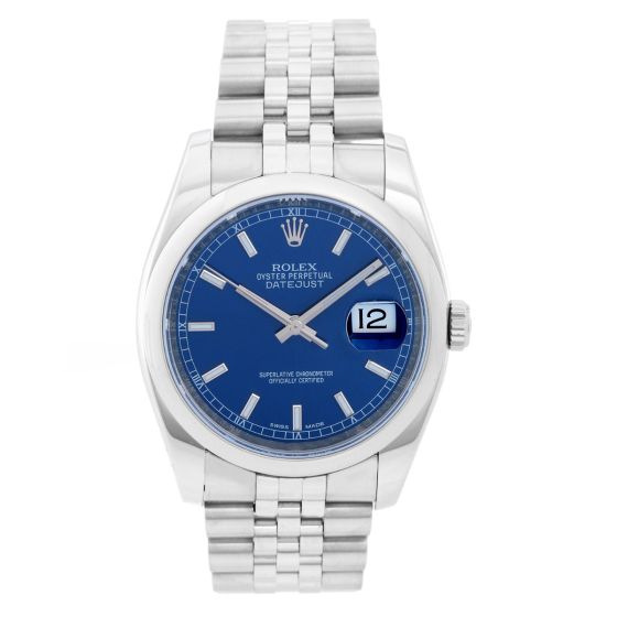 Rolex Datejust Men's Stainless Steel Watch Jubilee Bracelet  116200 