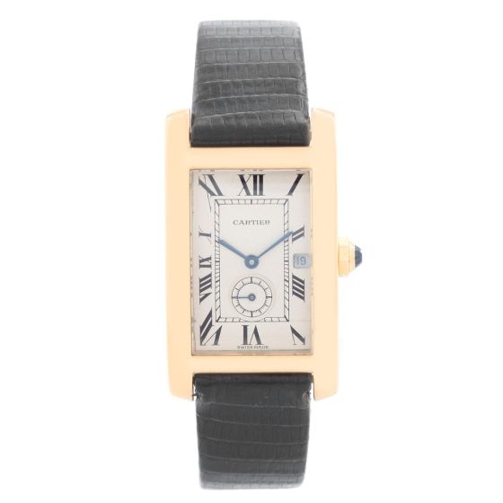 Cartier Tank Americaine (American) 18k Gold Midsize Watch 811905