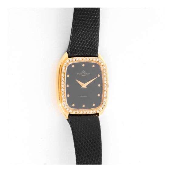 Baume & Mercier 18K Yellow Gold Diamond Watch