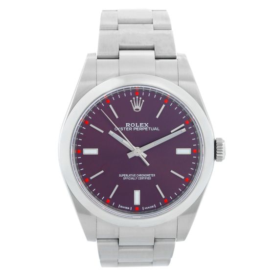 Rolex Oyster Perpetual 39mm  "Red Grape" Watch 114300