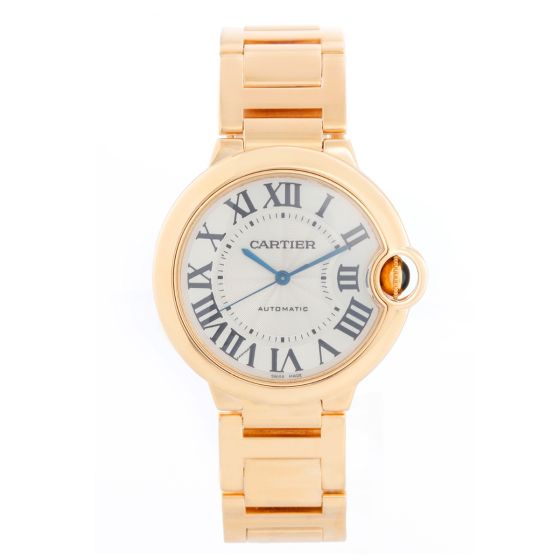 Cartier Ballon Bleu Midsize 18k Yellow Gold Watch WE902027 
