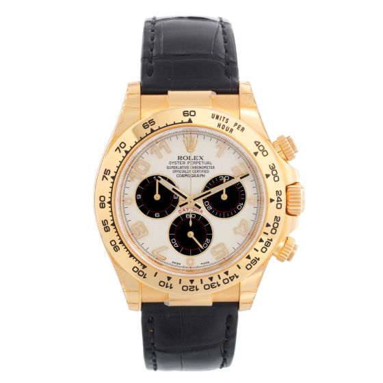Rolex Cosmograph Daytona 18k Yellow Gold Men's Watch Panda 116518