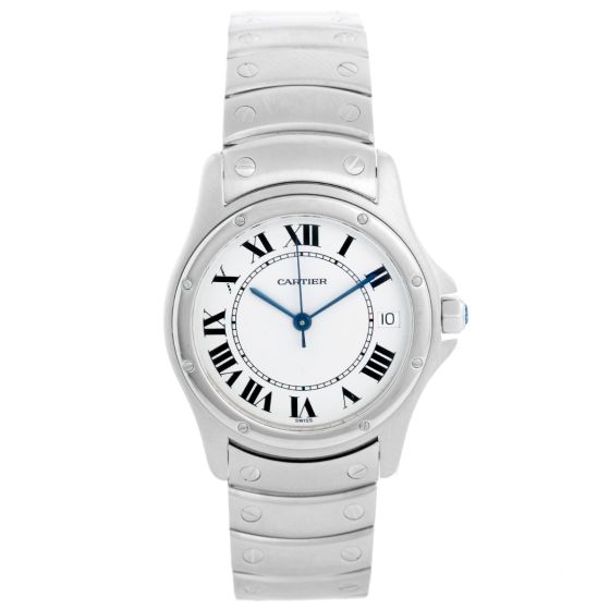 Cartier Santos Ronde Men's/Ladies Midsize 33mm Stainless Steel Automatic Watch