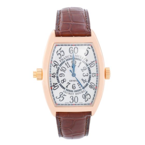 Franck Muller Secret Hours 18K Rose Gold Watch