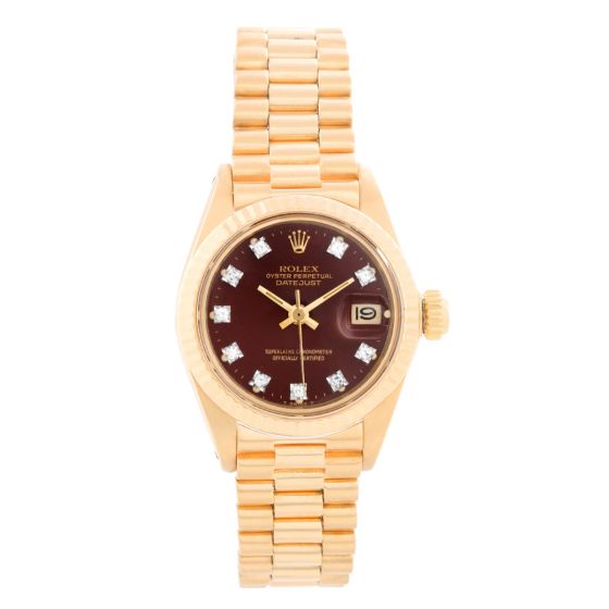 Rolex Ladies President 18k Yellow Gold Watch 6917