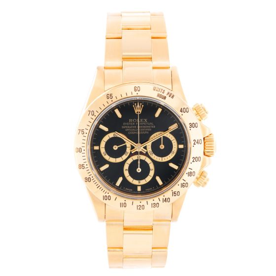 Rolex Cosmograph  Zenith Daytona Men's 18k Gold Watch 16528