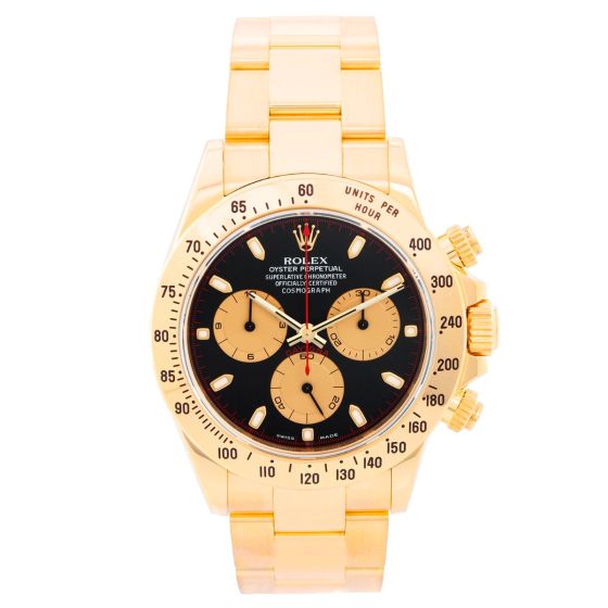 Rolex Cosmograph Daytona Men's Watch 116528 Black " Paul Newman " Dial