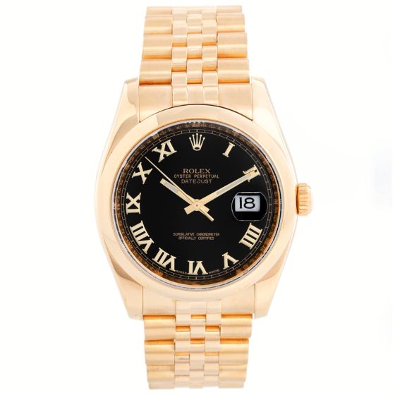 Men's Gold Rolex Datejust Watch 116208