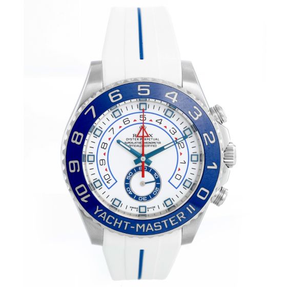 Men's Rolex Yacht-Master II Regatta Blue Bezel Watch  116680