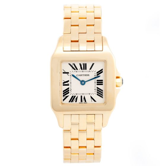 Cartier Santos Demoiselle 18k Yellow Gold Midsize Watch W25062X9