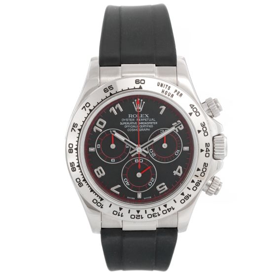 Rolex Daytona 18K White Gold Men's Watch 116519