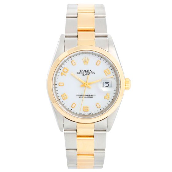 Rolex Date Men's Watch 15203 White dial