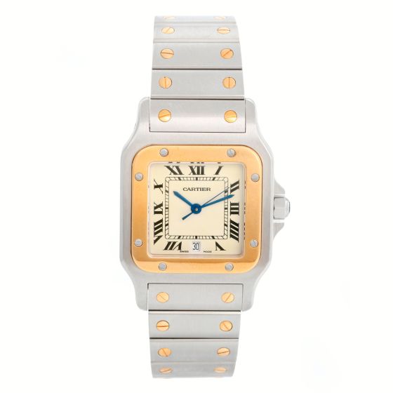 Cartier Santos Galbee Men's 2-Tone Steel & Gold Quartz Watch W20011C4