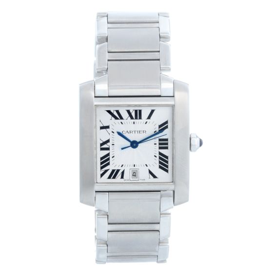 Cartier Tank Francaise Automatic Men's Stainless Steel Watch W51002Q3 2302