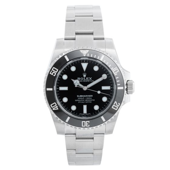 Rolex Men's Steel (No-Date) Submariner Watch  114060 Ceramic Bezel
