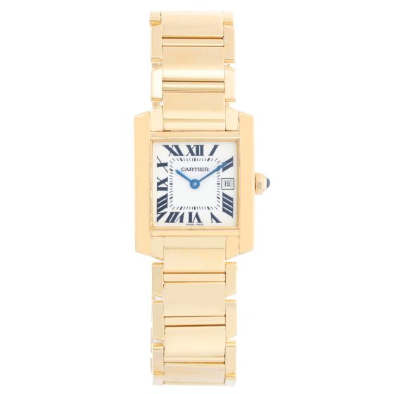 Cartier Tank Francaise Midsize Gold Unisex Watch W50014N2 