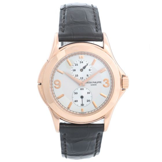 Philippe Travel Time Men's 18k Rose Gold Watch 5134 R or 5134R 