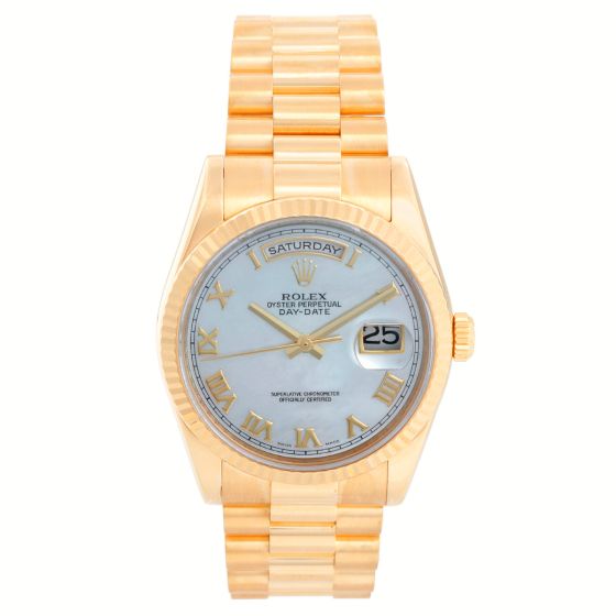 Rolex President Day-Date 18k 118238 Mother of Pearl Roman