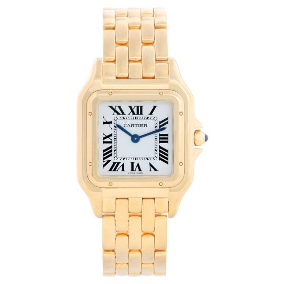 Current Model Cartier Medium 18k Yellow Gold Panthere Watch WGPN0009