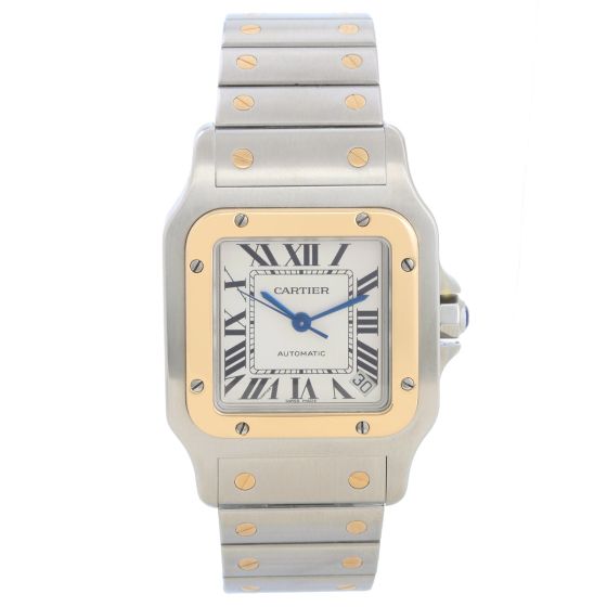 Cartier Santos Galbee XL Steel & Yellow Gold  Automatic Men's Watch W20099C4