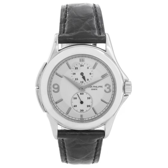 Patek Philippe Travel Time Men's 18k White Gold Watch 5134G