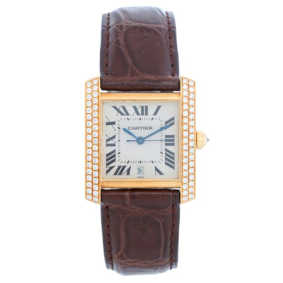 Cartier Tank Francaise 18k Yellow Gold Men's Watch WE1010R8 1840
