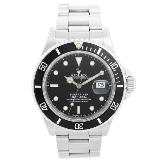 Rolex Submariner 168000 " Triple Zero " Stainless Steel Men's Watch