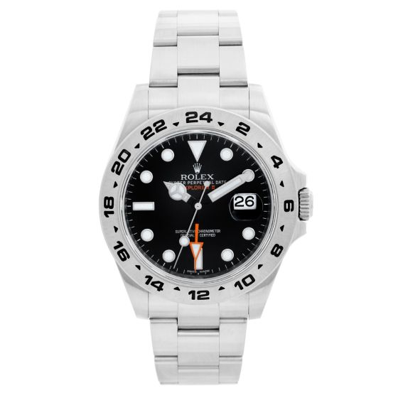 Rolex Explorer II Men's Stainless Steel Watch 216570  Black Dial with Date