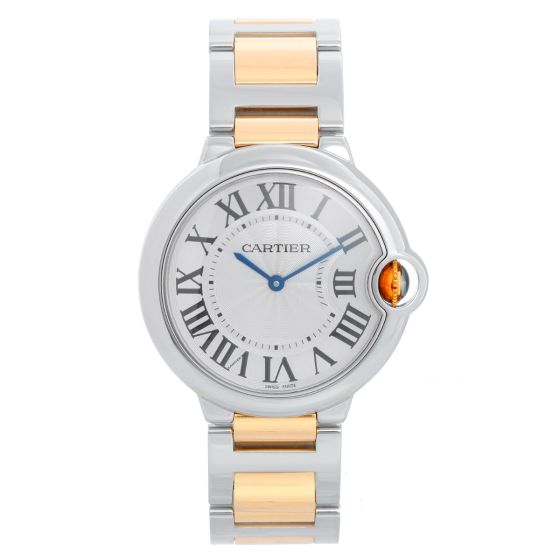 Cartier Ballon Bleu Midsize 2-Tone Watch W69008Z3 3005