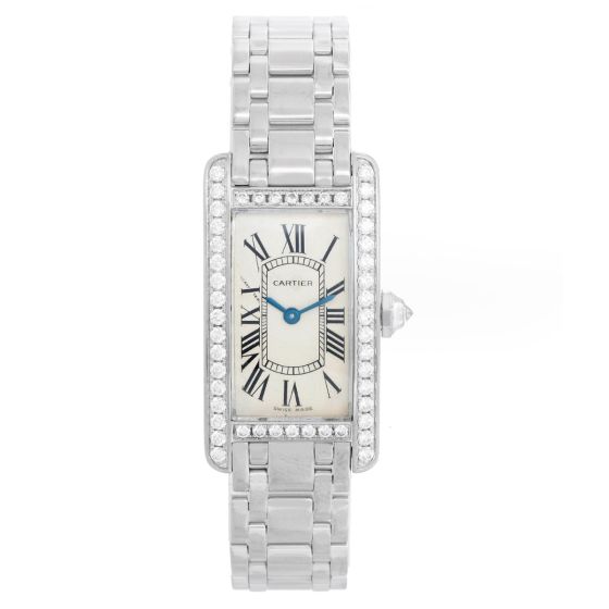 Cartier Tank Americaine Ladies WG Diamond Watch  2489 WB7018L1
